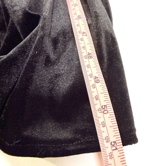 NWT Azazie Amyra A2 Black Stretch Sheath Off Shoulder Velvet Convertible Dress - Picture 14 of 14